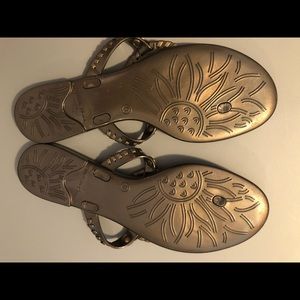 Jack Rogers jelly’s,  S-9, bronze , wore  2 times